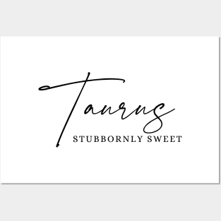 Taurus - Stubbornly Sweet | Adorable Zodiac Posters and Art